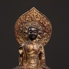 11 old Tibet Buddhism Bronze Gilt Shakyamuni Sakyamuni Amitabha Buddha Statue