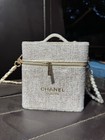 Chanel Vip Gift Collection Gold Makeup Box Case Pouch Collectable