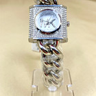 Michael Kors Mk Chain Lock White Dial Ladies Watch Mk4718  Nwt Orig   250