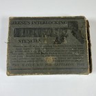 Vintage Reese s Interlocking Brass Stencils Complete A-z Set With Original Box