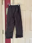 Unisex Nike Size Youth L Gray Track Pants Cotton Lined Windbreaker Vguc
