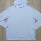 Johnnie-o Mens Xl Hoodie Aqua Blue Golf Pullover T Shirt Longsleeve