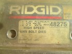 Ridgid 48275 Universal Style Bolt Threader Dies  High-speed Rh 1 3 8 -6 Unc Nos