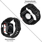 Rugged Apple Watch Case Band Bumper Strap Iwatch 44 45mm Series 9 8 7 6 5 4 Se 2