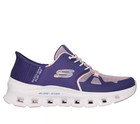 Skechers Shoes Women Comfort Slip Ins Wide Purple Glide Step Pro Stretch 150420
