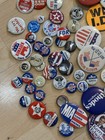 Large 191 Vtg Pinback Button Lot Pin Pop Culture Pieces Americana Sarcam 