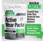 Rockin  Green Laundry Detergent Pods  Plant-based  All 40 Loads  Unscented