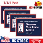Newest 2025 National Mah Jongg League Card Large Size Official Hands And Rules    