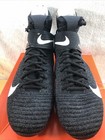 Nike Alpha Menace Elite Pro 2 Size 12 Wide  black White  Bv3298-001  5918 