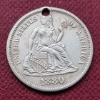 Love Token  l  On 1880 Seated Liberty Dime Rare Date  51001