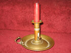Antique 19th C Brass Push Up Candlestick