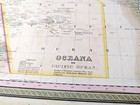 Australia Oceania Map 1849 Vintage Original Antique Mitchell Atlas 14  X 17 5 