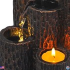 3-tier Indoor Water Fountain Tabletop Relaxation Decor Mini Waterfall