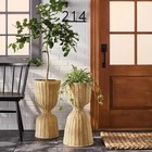 Rattan Reversible Outdoor Planter Basket - Hearth   Hand With Magnolia