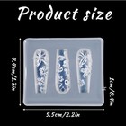 3d Flowers Nail Mold Silicone Art Tools Charms Resin Molds Carving Template 