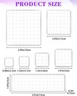 7 Pieces Acrylic Stamp Block  Assorted Sizes Clear Stamping Blocks Tools With Gr
