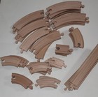 Take 50 off Price   Lot 49 Wooden Train Track Set Thomas Brio Curved   Straight 