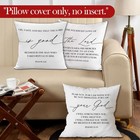 Christian Throw Pillow Covers  Christian Room Home Decor  Religious Bible Ver   