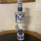 Dillard   s Southern Living Large Blue White Chinoiserie Nutcracker