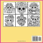 Day Of The Dead Cute Dio De Los Muertos Coloring Book  With Sugar Skull  Marigol