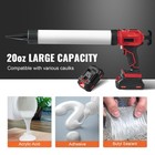 20v Cordless Electric Caulking Gun 20oz 600ml With 4 Adjustable Speeds