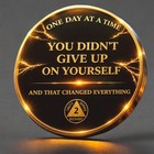     2 Year Aa Recovery Medallion Alcoholics Anonymous Sobriety Coin Recovery Token