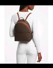 Michael Kors Abbey Medium Signature Backpack Brown Monogram 