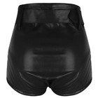 Leather Shorts With Full Zip Closer