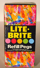 Vtg  Original Hasbro Lite-brite 1979 Refill Pegs 240 Count  5465 Sealed Nos