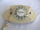 Antique Telephone Western Electric Rotary Dial  Princess Phone Ivory New