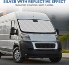Windshield Sun Shade Compatible With 2014-2025 Ram Promaster Windshield And 