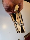 Vintage Holdfast Clothespins Box Demeritt Co Waterbury Vermont 1940s 40s Full