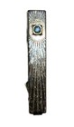 Vintage Silver Blue Stone Accent Tie Clip Bar  Bb6