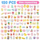 Zefy 120pcs Cute Slime Charms  No Repeating Jelly Resin Small  Multicolor 