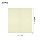 24pcs Milk White Satin Table Napkins Polyester Table Napkin 17  17 Inch