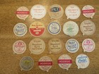 Lot Of 19 Dixie Ice Cream Cup Lids - Movie Stars 1940 s