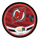 Ken Daneyko Signed Nj Devils Reverse Retro Logo Puck W  3x Cup Jsa Witness Coa