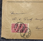 Egypt 1900s Cairo Cover To New York R e  Dietz Co     5m Pair Sphinx   Pyramid