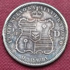 Love Token    ben Jr     On 1883 Hawaii Quarter Dollar 25 Cent Silver  31374