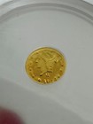 1871 25c Ms63 Pl California Fractional Gold Bg-840 Round Liberty Ngc Proof  Like