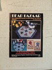 Vintage 1979 Bead Bazaar Vintage Beading Patterns Craft Book Plaid  7299