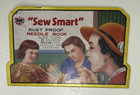 Vintage Sew Smart Rust Proof Needle Book 5  X 3   With 15 Needles Incomplete
