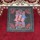 Vintage 90s Harley Davidson American Legend Flag Black Bandana Made In Usa