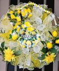 Spring Summer Everyday Lemon Wreath Deco Mesh Handmade