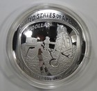 2019 Apollo 11 50th Anniversary Commemorative 5oz Silver Coin With Box And Coa