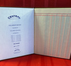 Central Six Column Ledger vintage  9-1 4 x7-1 4   100 Pages  Excellent Condition