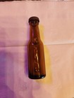 Vintage  muth  Beer Bottle-shaped Salt Shaker Amber Glass     4      Buffalo  Ny