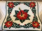 Beautiful Hawaiian Hibiscus Baby Quilt Throw Wall Hanger  Decor Artwork Floral
