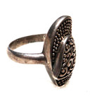 Vintage Southwestern Sterling Silver Heart Ring   Size 8
