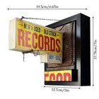 Record Store Retro Wall Light  Vintage Vinyl Record Wall Deco  Retro Aesthetic    